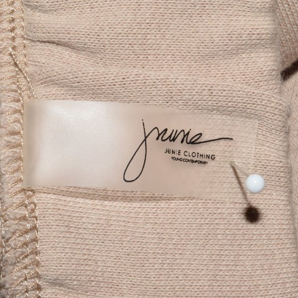 NWOT Junie Clothing Terry Halter Short Set Tan - Picture 3 of 3